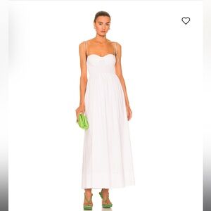 STAUD White Maxi Sundress